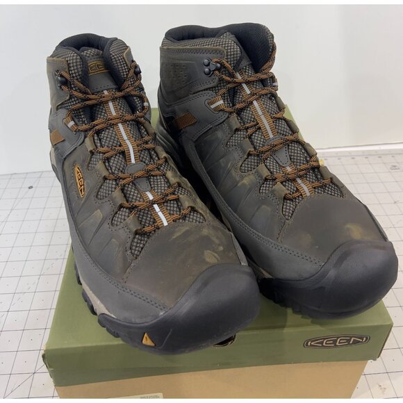 Men's Targhee III Waterproof Mid Sz. 15 Black Olive/Golden Brown New~~ - Picture 2 of 8